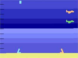 Title screen of Sea Battle on the Atari 2600.