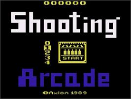 Title screen of Shooting Arcade on the Atari 2600.