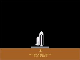 Title screen of Shuttle Orbiter on the Atari 2600.