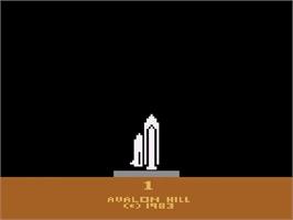 Title screen of Shuttle Orbiter on the Atari 2600.