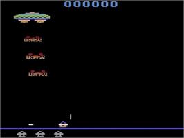 Title screen of Sky Alien on the Atari 2600.