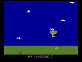 Title screen of Sky Patrol on the Atari 2600.