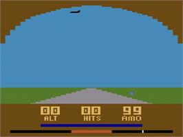 Title screen of Slot Racers on the Atari 2600.