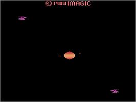 Title screen of Solar Storm on the Atari 2600.