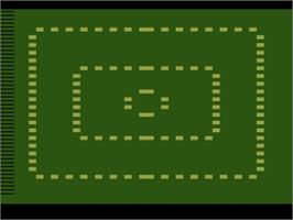 Title screen of Space Attack on the Atari 2600.