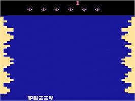 Title screen of Space Tunnel on the Atari 2600.