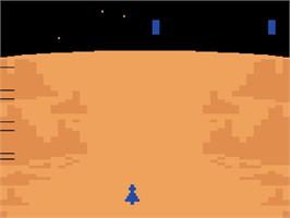 Title screen of Spacechase on the Atari 2600.