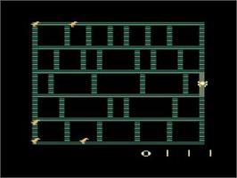 Title screen of Spiderdroid on the Atari 2600.