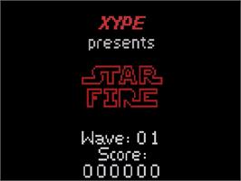 Title screen of Star Wars on the Atari 2600.