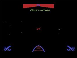 Title screen of Star Wars - The Arcade Game on the Atari 2600.