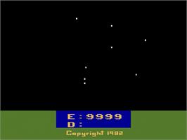 Title screen of Starmaster on the Atari 2600.