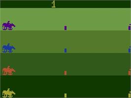 Title screen of Steeplechase (video Gems) on the Atari 2600.