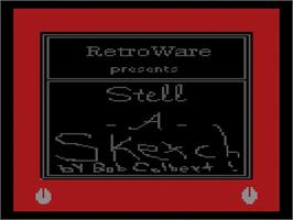Title screen of Stell-a-sketch on the Atari 2600.