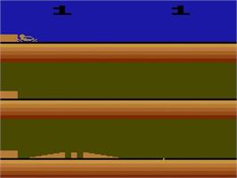 Title screen of Stunt Cycle on the Atari 2600.