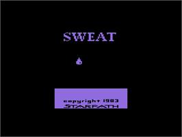 Title screen of Sweat! - The Decathlon Game on the Atari 2600.