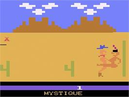Title screen of Swedish Erotica: Custer's Revenge on the Atari 2600.