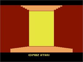 Title screen of Swordquest - Fireworld on the Atari 2600.