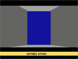 Title screen of Swordquest - Waterworld on the Atari 2600.