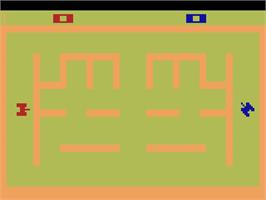 Title screen of Tank AI on the Atari 2600.