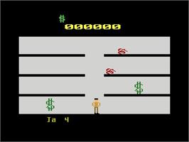 Title screen of Tax Avoiders on the Atari 2600.