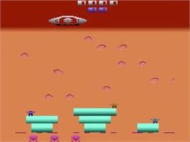 Title screen of This Planet Sucks! on the Atari 2600.