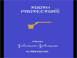 Title screen of Tooth Protectors on the Atari 2600.