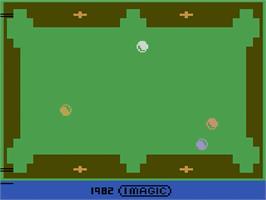 Title screen of Trick Shot on the Atari 2600.