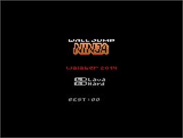 Title screen of Wall Jump Ninja on the Atari 2600.