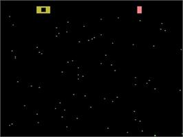 Title screen of Warplock on the Atari 2600.