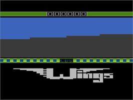 Title screen of Wings on the Atari 2600.