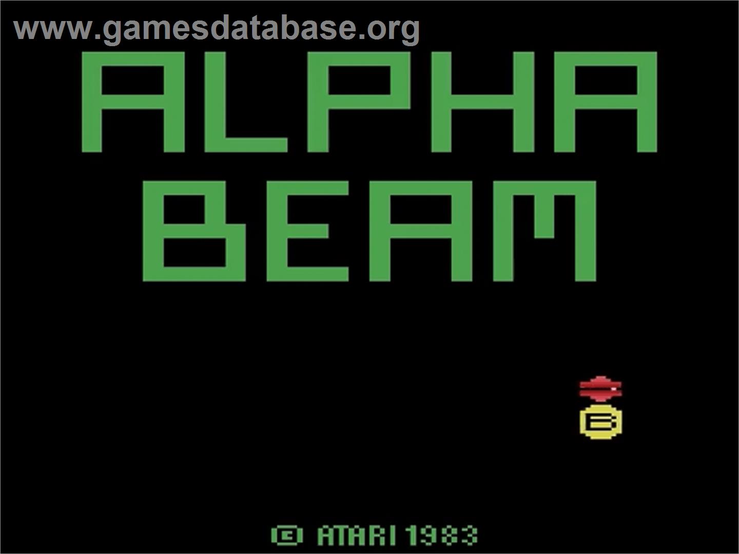 Alpha Beam with Ernie - Atari 2600 - Artwork - Title Screen
