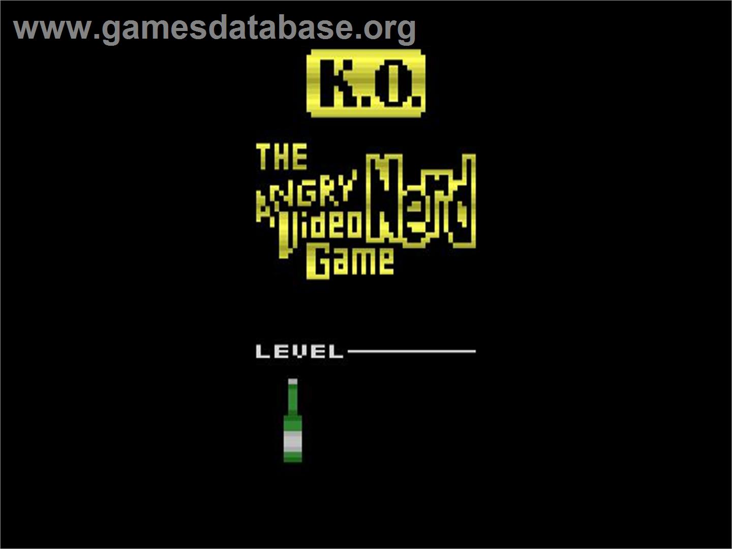Angry Video Game Nerd K.o. Boxing - Atari 2600 - Artwork - Title Screen
