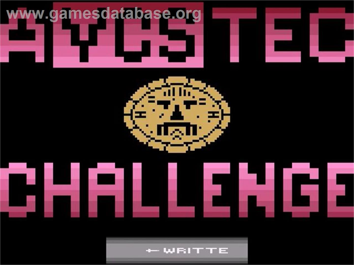 Avcs Tec Challenge - Atari 2600 - Artwork - Title Screen