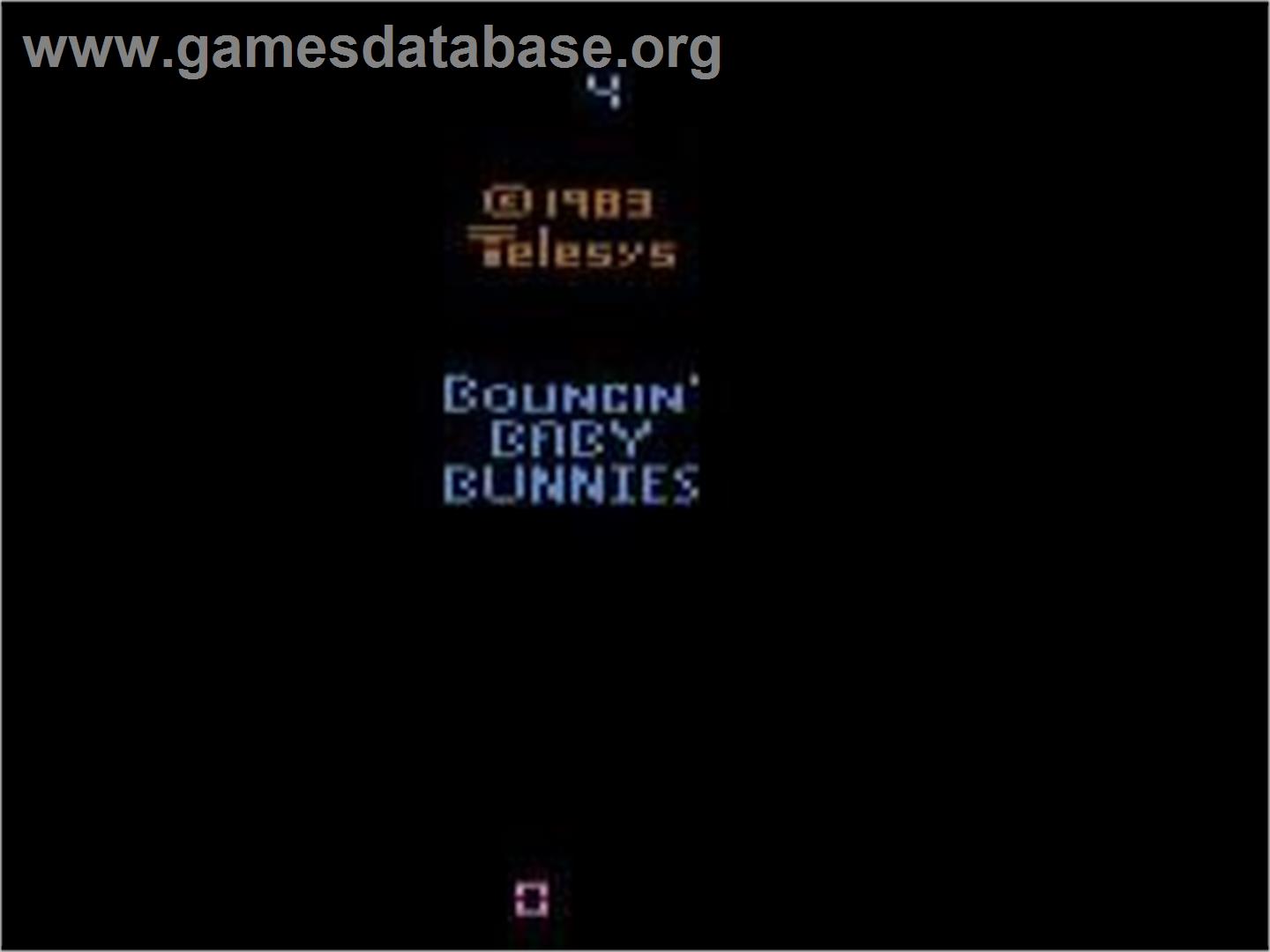 Bouncin' Baby Bunnies - Atari 2600 - Artwork - Title Screen