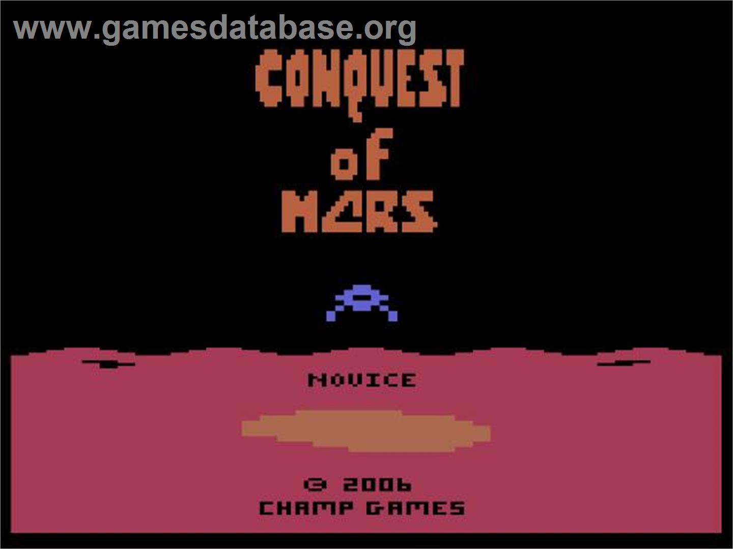 Conquest Of Mars - Atari 2600 - Artwork - Title Screen