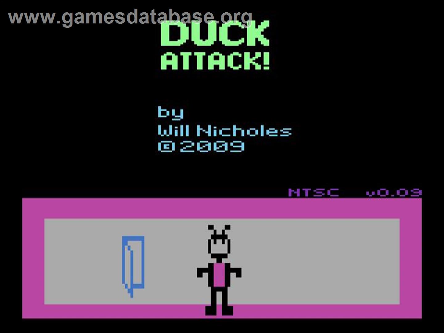 Duck Attack - Atari 2600 - Artwork - Title Screen
