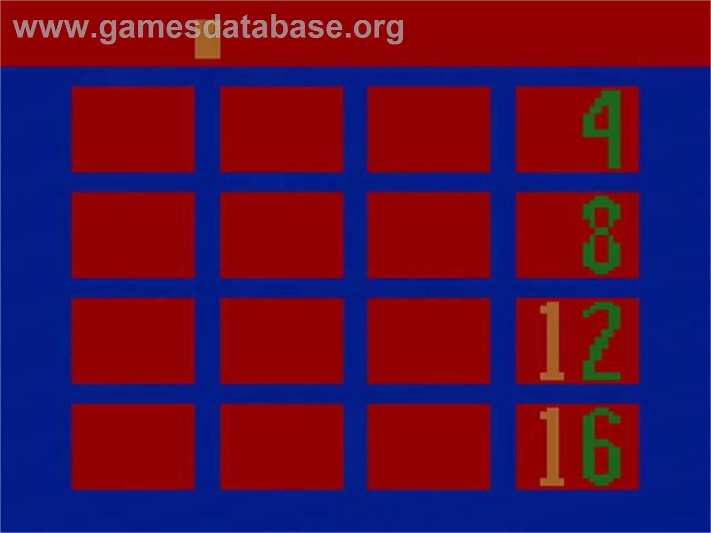 Game of Concentration ,A - Atari 2600 - Artwork - Title Screen