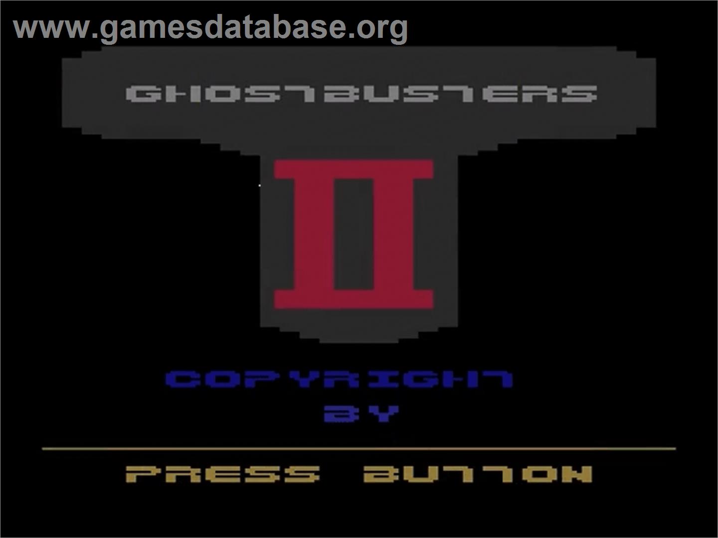 Ghostbusters II - Atari 2600 - Artwork - Title Screen