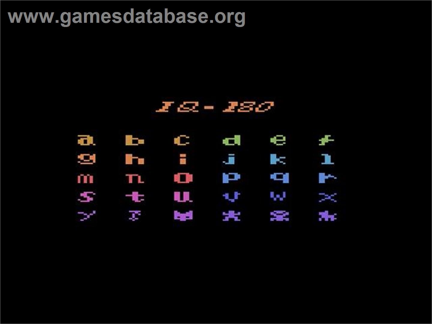 I.q. Memory Teaser - Atari 2600 - Artwork - Title Screen
