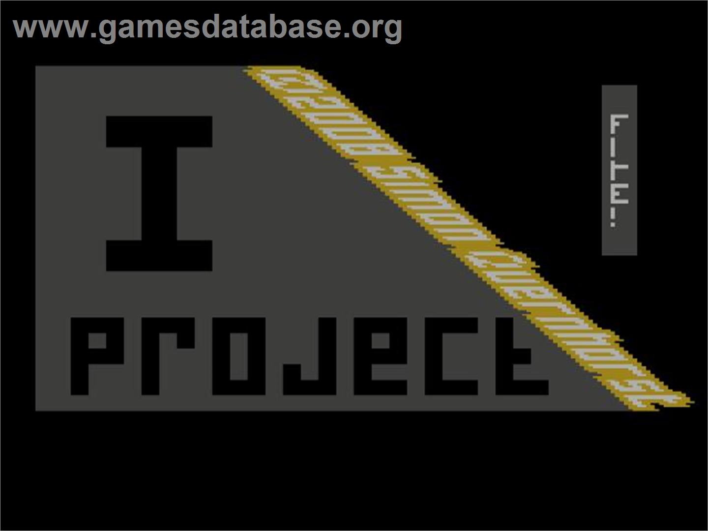 I Project - Atari 2600 - Artwork - Title Screen