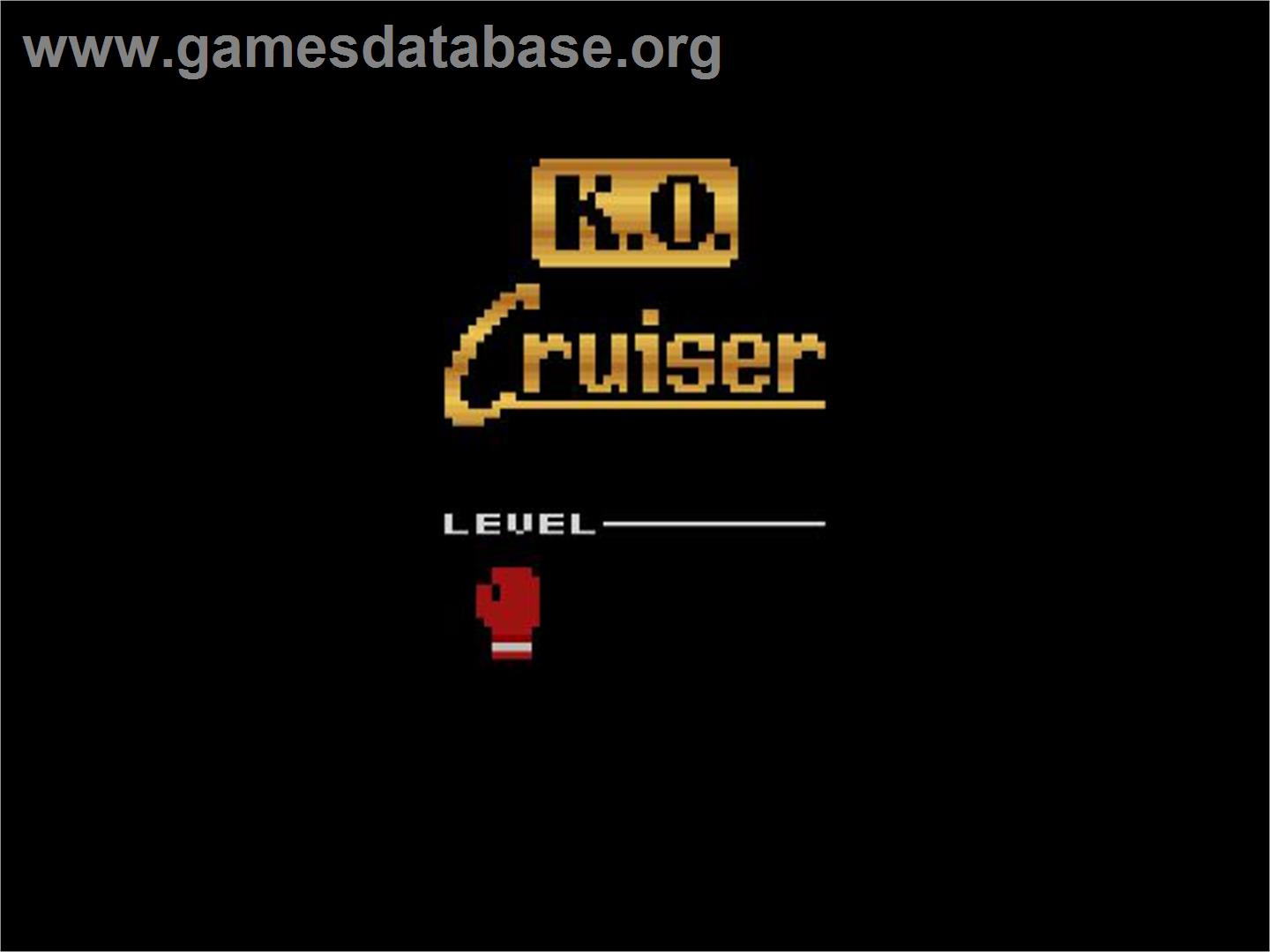 K.o. Cruiser - Atari 2600 - Artwork - Title Screen