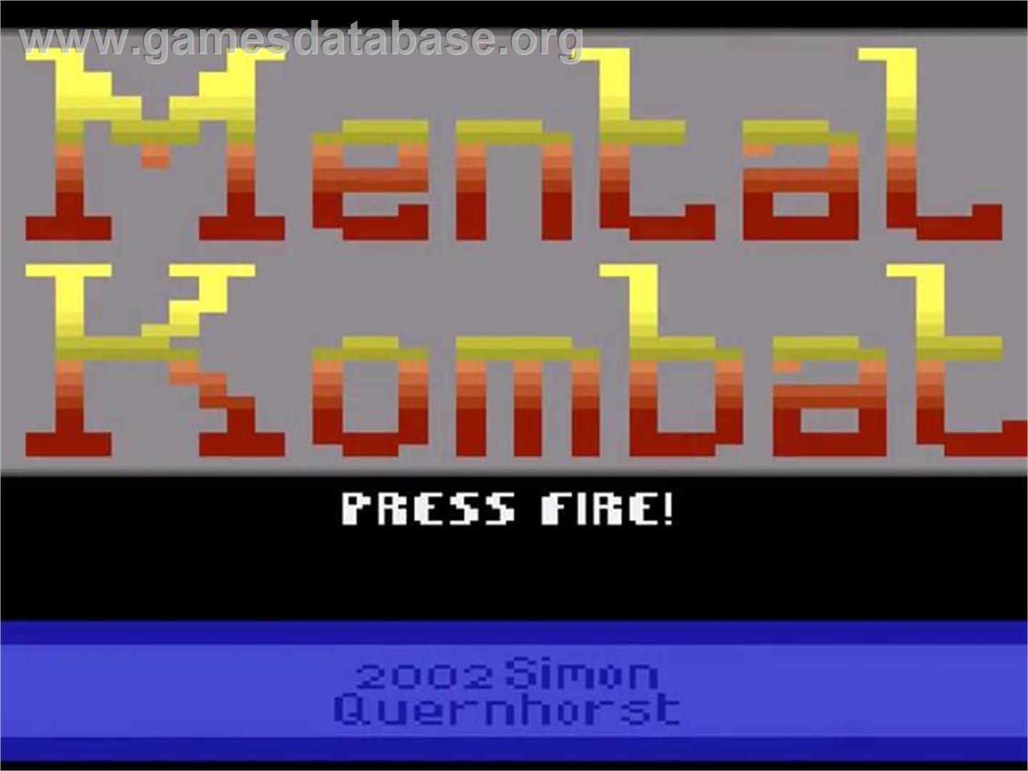 Mental Kombat - Atari 2600 - Artwork - Title Screen