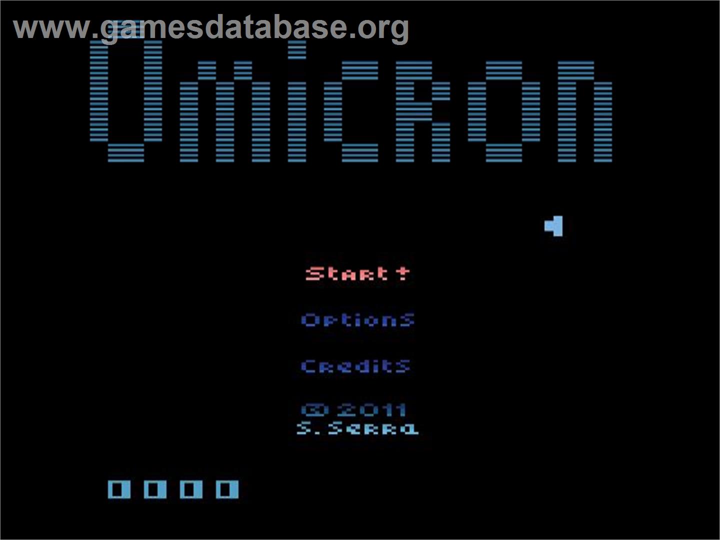 Omicron - Atari 2600 - Artwork - Title Screen