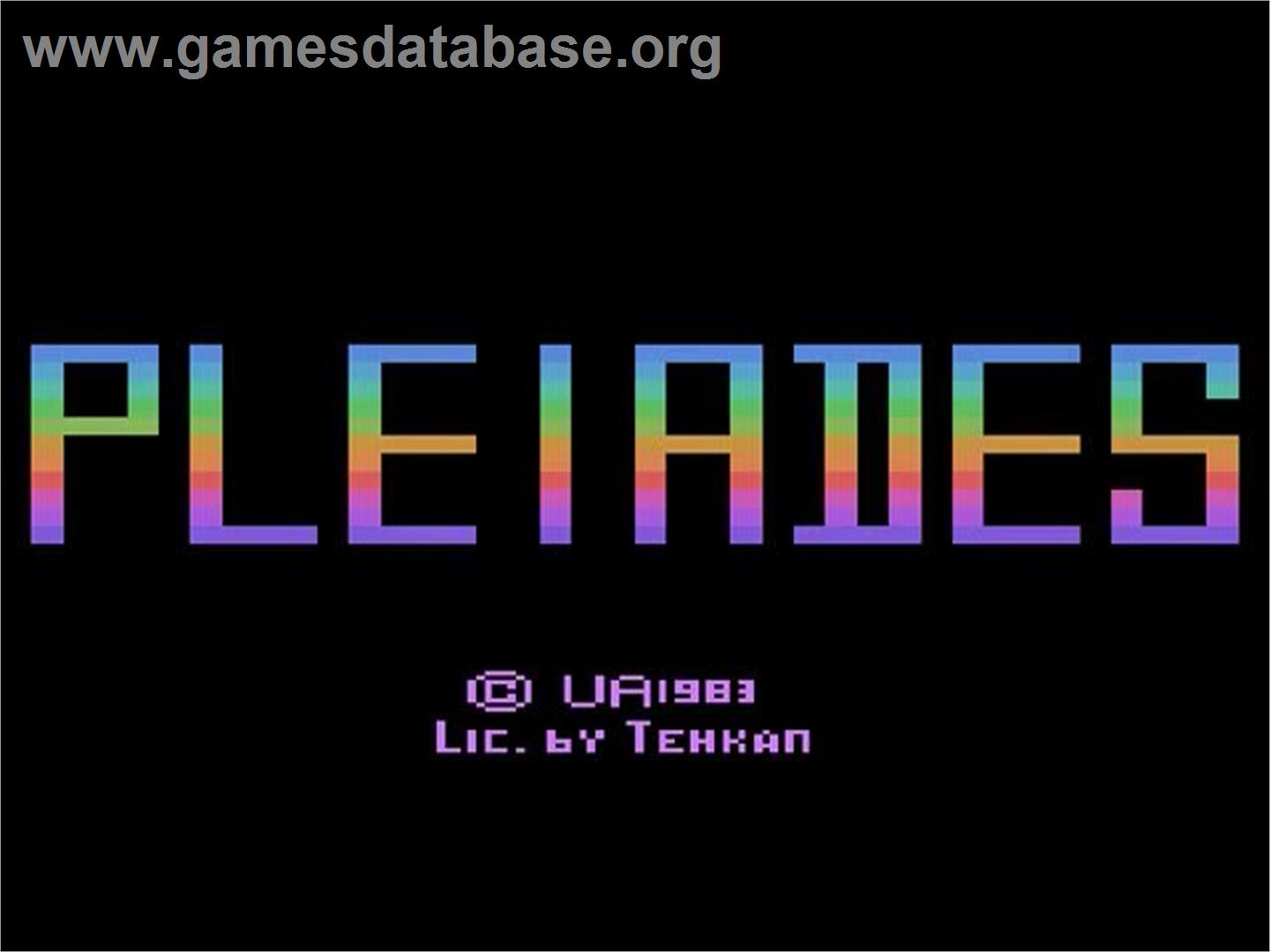 Pleiades - Atari 2600 - Artwork - Title Screen