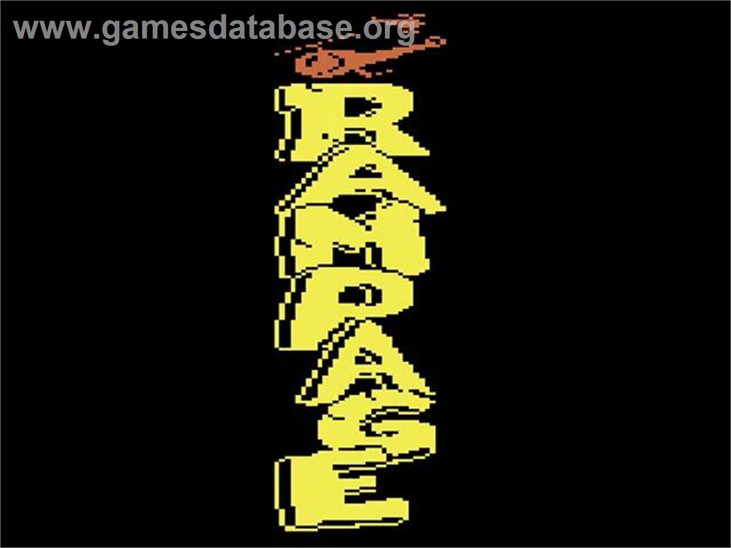 Rampage! - Atari 2600 - Artwork - Title Screen