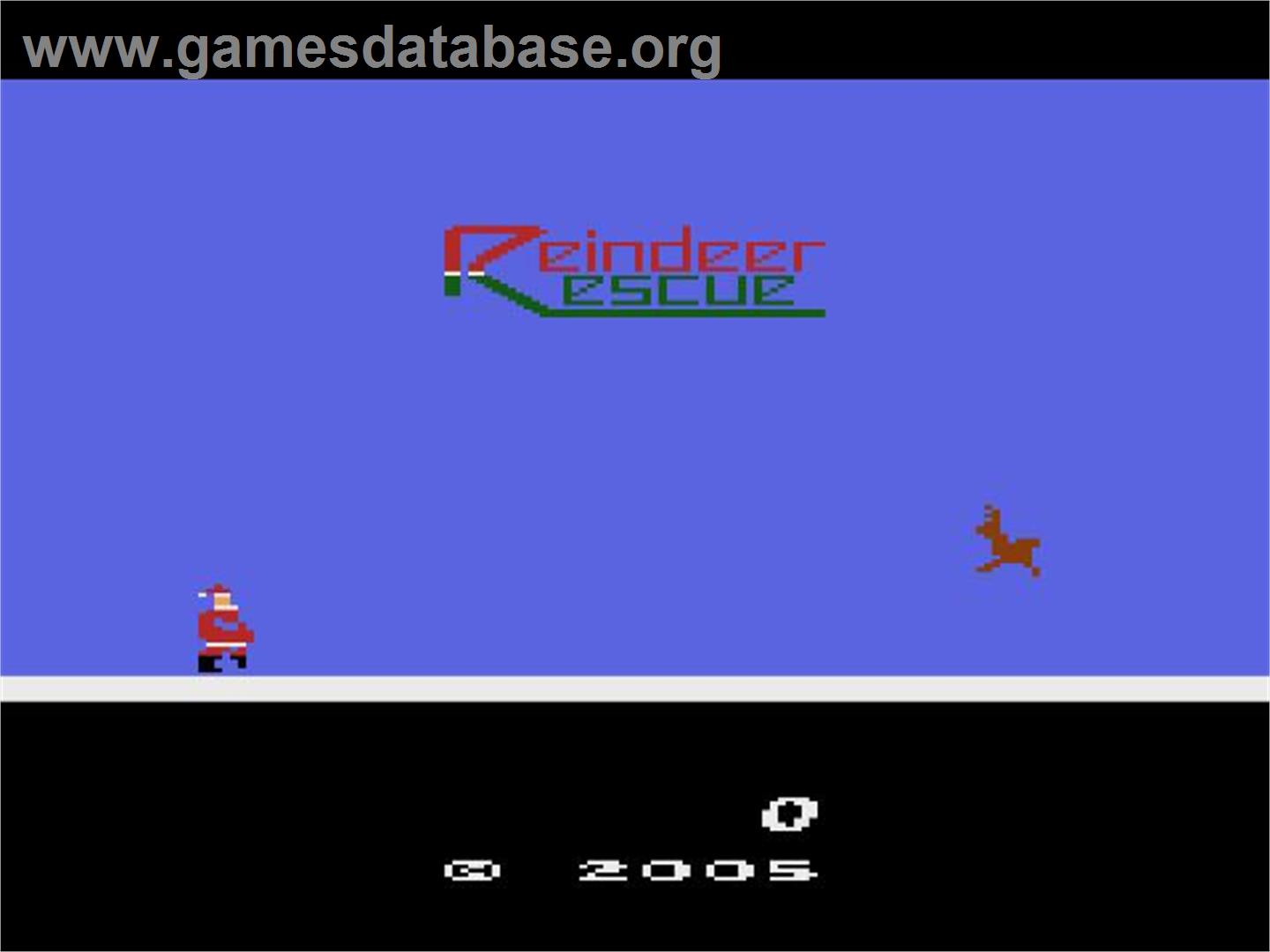 Reindeer Rescue - Atari 2600 - Artwork - Title Screen