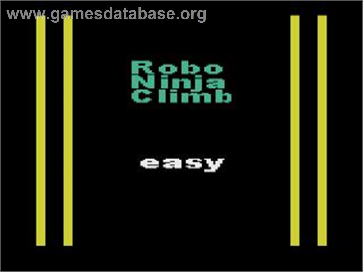 Robo-Ninja Climb - Atari 2600 - Artwork - Title Screen