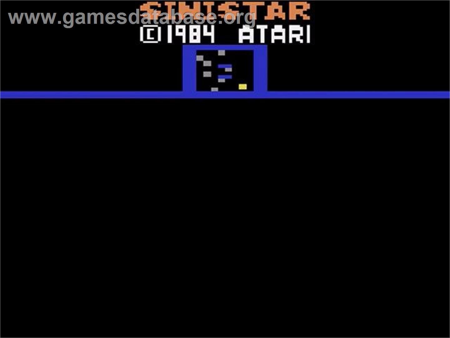 Sinistar - Atari 2600 - Artwork - Title Screen