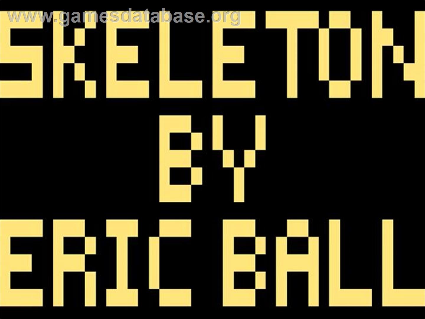 Skeleton - Atari 2600 - Artwork - Title Screen