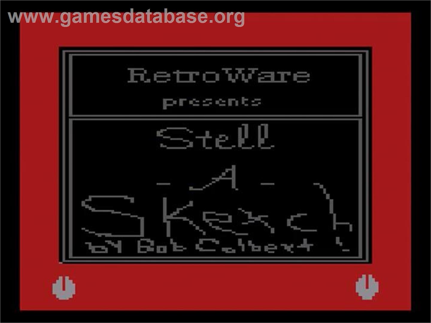 Stell-a-sketch - Atari 2600 - Artwork - Title Screen